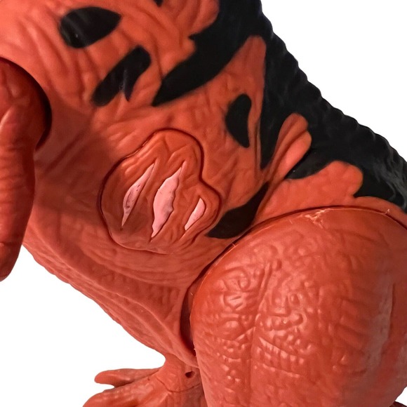 T Rex Dinosaur Plastic Toy 12" Sound Roars Eyes Light Up RedTested WM-H 20200415 - Picture 6 of 10